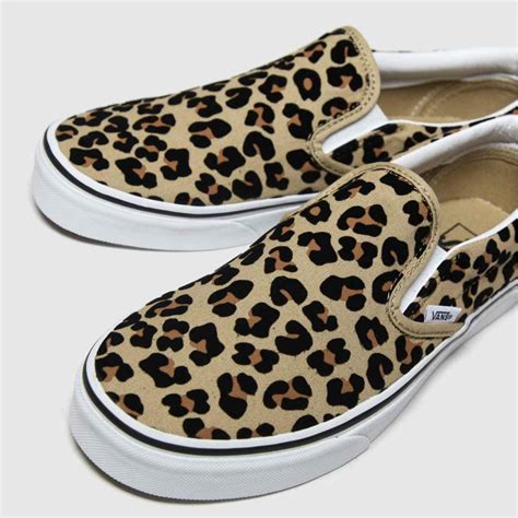 leopard print vans slip on